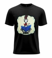 Reading Cat Cartoon  Tee - Image 13