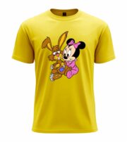 Cute Bunny & Mouse Cartoon Friendship Tee - Image 3