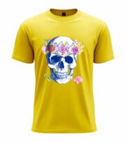 Floral Skull Art  T-Shirt - Image 2