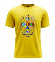 Colorful Sugar Skull  Tee - Image 3