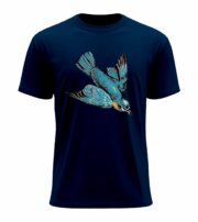 Vintage Blue Bird Graphic Tee - Image 3
