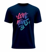 Love Wins Gradient Typography Tee - Image 3