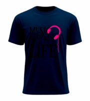 Music Is My Life Headphone Graphic T-Shirt - Image 10