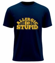 Allergic to Stupid Tee - Image 4