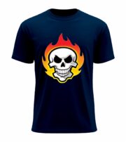 Flaming Skull Rage Tee - Image 4