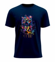 Neon Tiger Geometric Art Tee - Image 4