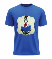 Reading Cat Cartoon  Tee