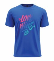 Love Wins Gradient Typography Tee - Image 4