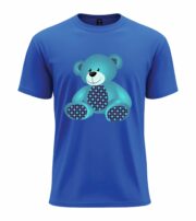 Blue Teddy Pattern  T-Shirt