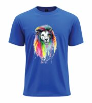 Neon Color Lion Graphic Tee - Image 5