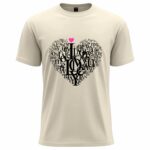 Love Typography Heart  T-Shirt
