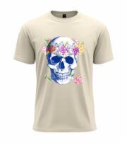 Floral Skull Art  T-Shirt - Image 5