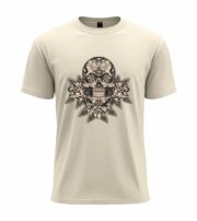 Floral Skull Art  T-Shirt - Image 6