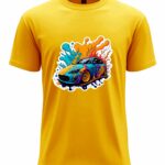 Color Splash Sports Car Tee