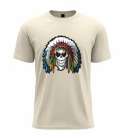 Warrior Skull Headdress Graphic Tee - Image 5