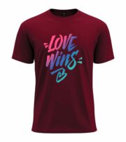 Love Wins Gradient Typography Tee - Image 6