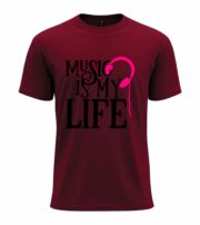 Music Is My Life Headphone Graphic T-Shirt - Image 8