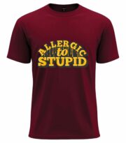 Allergic to Stupid Tee - Image 7