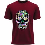 Colorful Sugar Skull Art Tee