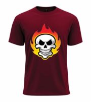 Flaming Skull Rage Tee - Image 7