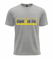 Contact Us Typography Graphic Tee - Image 4