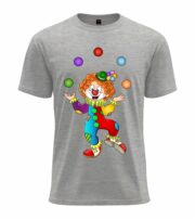 Colorful Juggling Clown Graphic Tee - Image 8