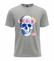 Floral Skull Art  T-Shirt - Image 7