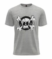 Grunge Skull Crossbones Tee - Image 8