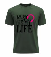 Music Is My Life Headphone Graphic T-Shirt - Image 6