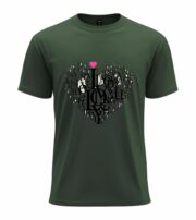 Love Typography Heart  T-Shirt - Image 8