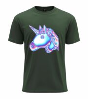 Neon Unicorn Glow  T-Shirt - Image 8