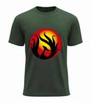Fiery Serpent Silhouette  T-Shirt - Image 6