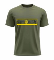 Contact Us Typography Graphic Tee - Image 2