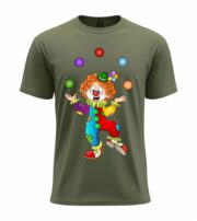 Colorful Juggling Clown Graphic Tee - Image 10
