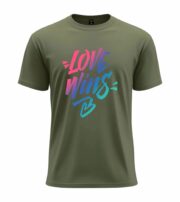 Love Wins Gradient Typography Tee - Image 9