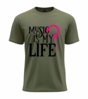 Music Is My Life Headphone Graphic T-Shirt - Image 5