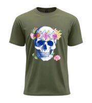 Floral Skull Art  T-Shirt - Image 9