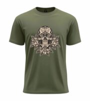 Floral Skull Art  T-Shirt - Image 9