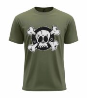 Grunge Skull Crossbones Tee - Image 10