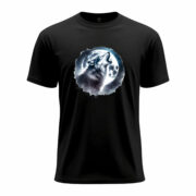 Moonlit Wolf Art Tee - Image 3