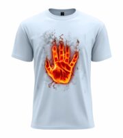 Flaming Hand T-Shirt - Image 2