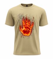 Flaming Hand T-Shirt - Image 11