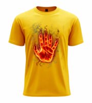 Flaming Hand T-Shirt - Image 12