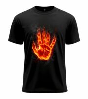 Flaming Hand T-Shirt - Image 13