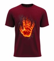 Flaming Hand T-Shirt - Image 7