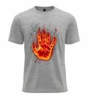 Flaming Hand T-Shirt - Image 8