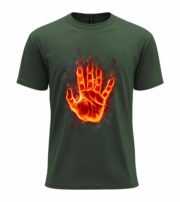 Flaming Hand T-Shirt - Image 9