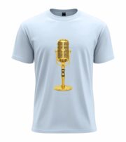 Vintage Gold Microphone  T-Shirt - Image 2