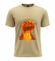 Flaming Fist Power T-Shirt - Image 11