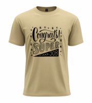 Congrats Super Job Typography T-Shirt - Image 4